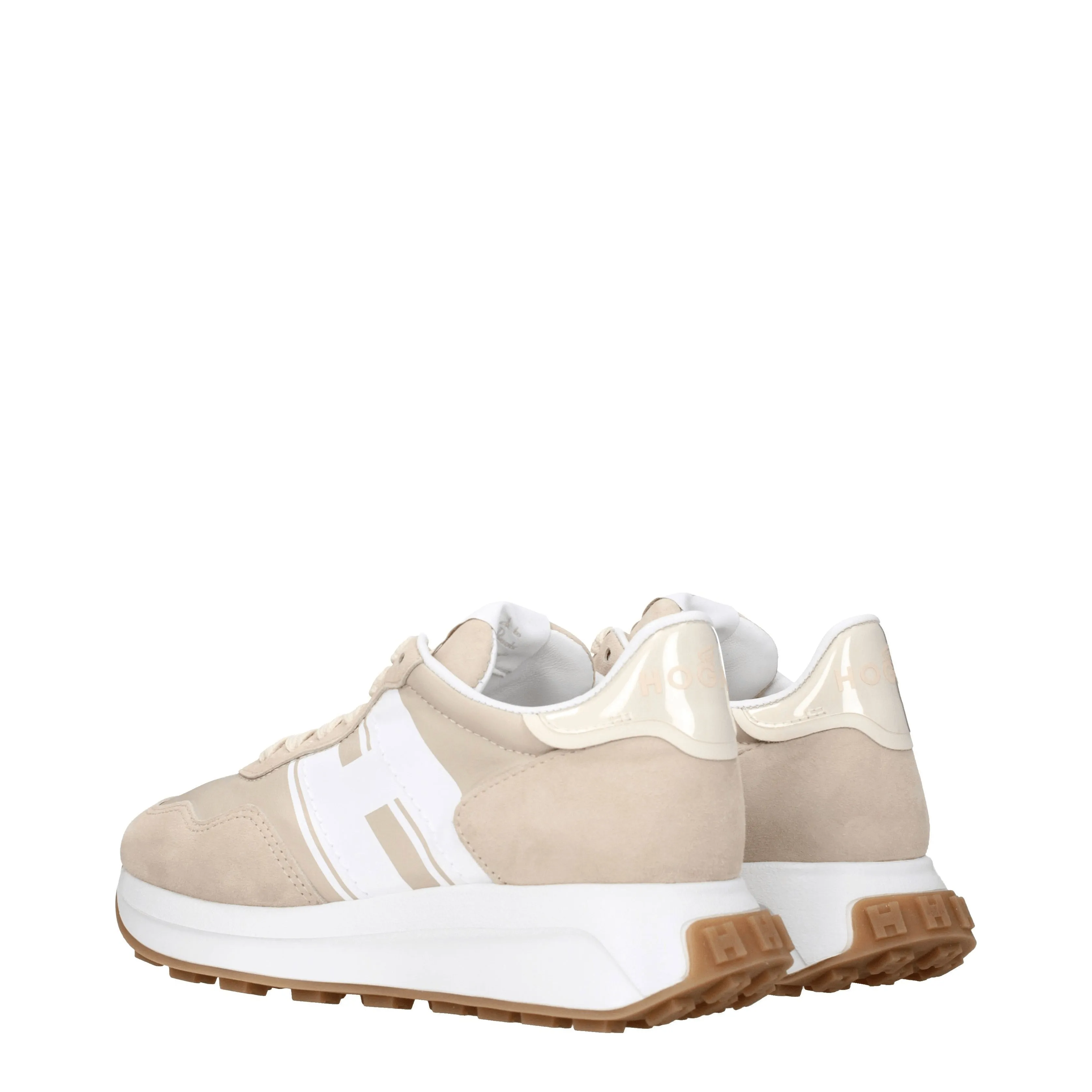 Hogan Sneakers H641 memory foam Donna Tessuto Beige