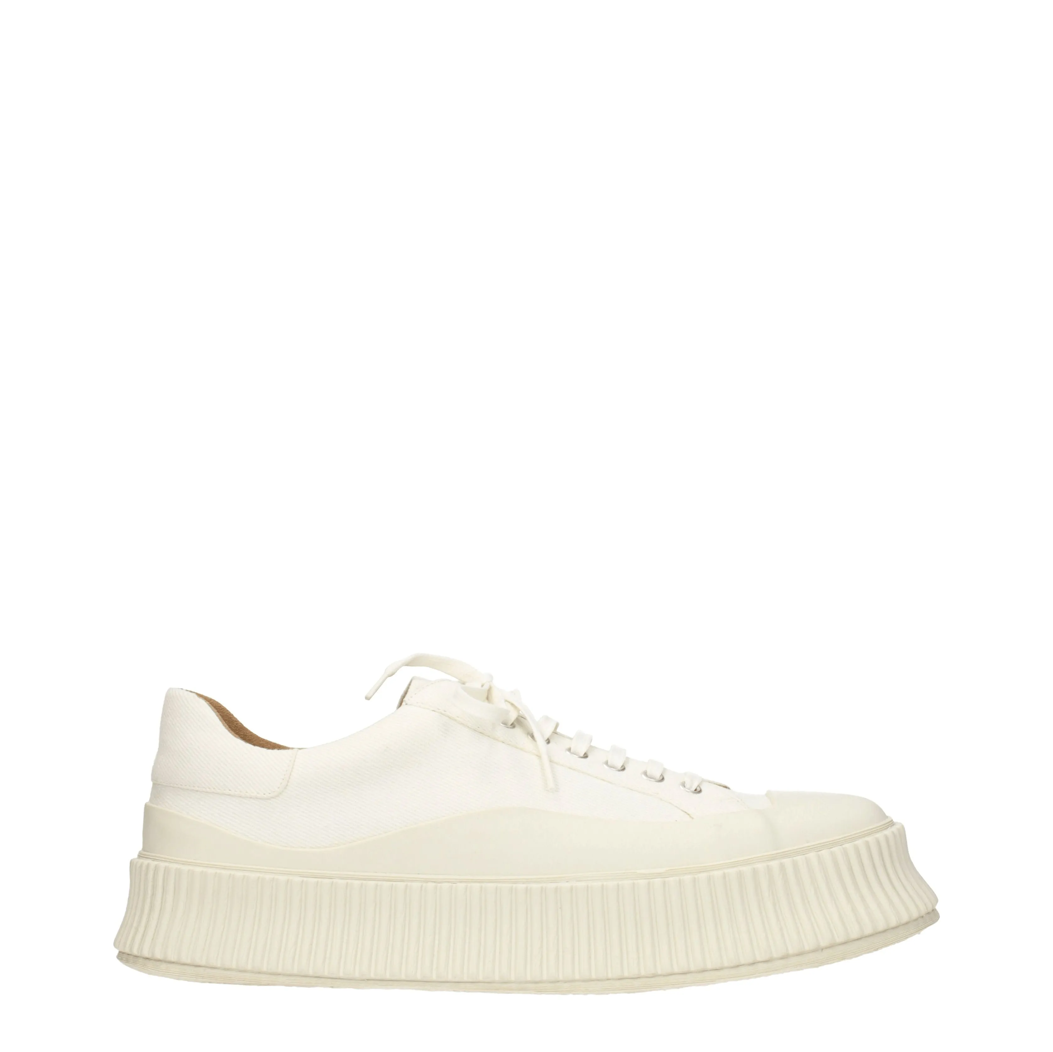 Jil Sander Sneakers Uomo Tessuto Beige/Avorio