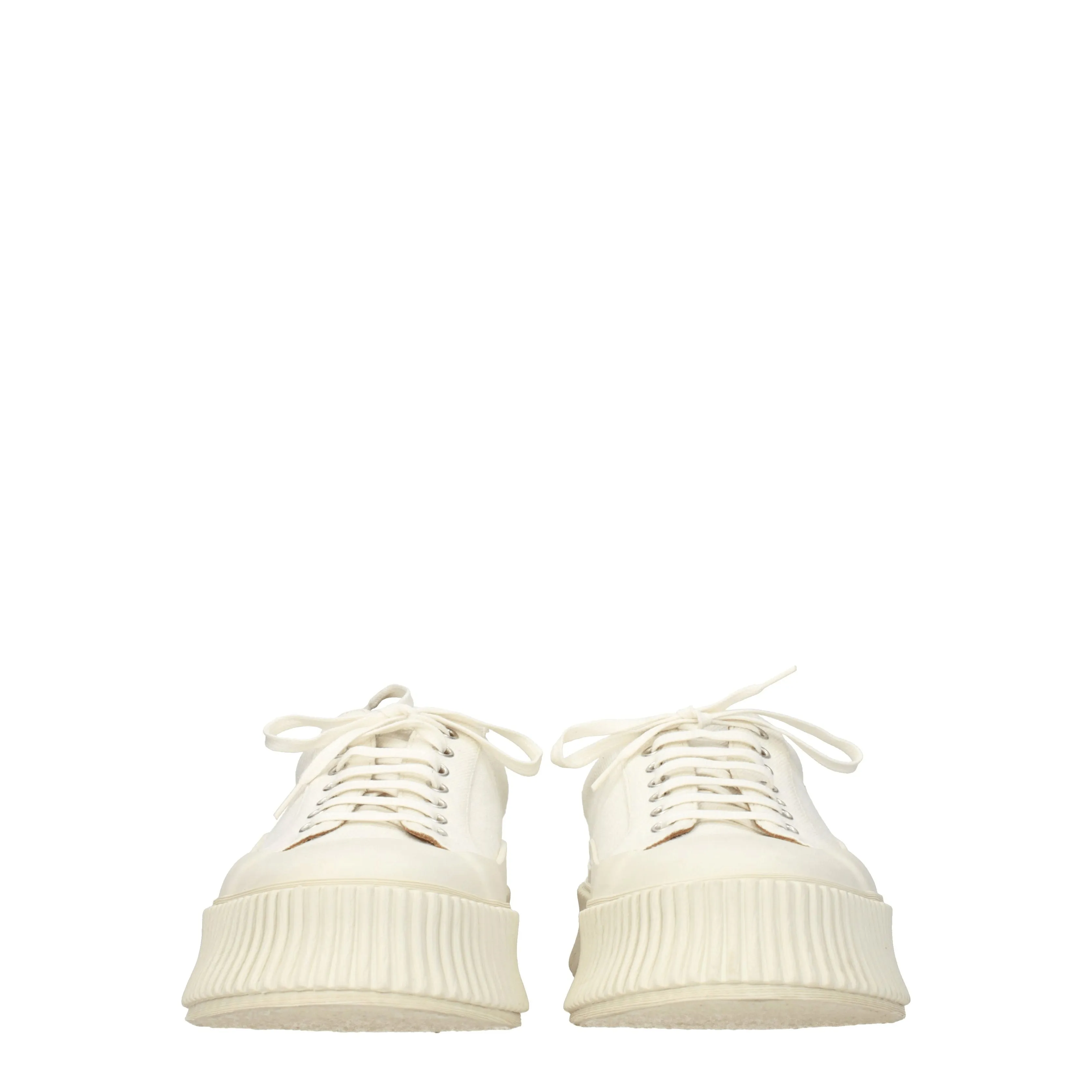 Jil Sander Sneakers Uomo Tessuto Beige/Avorio