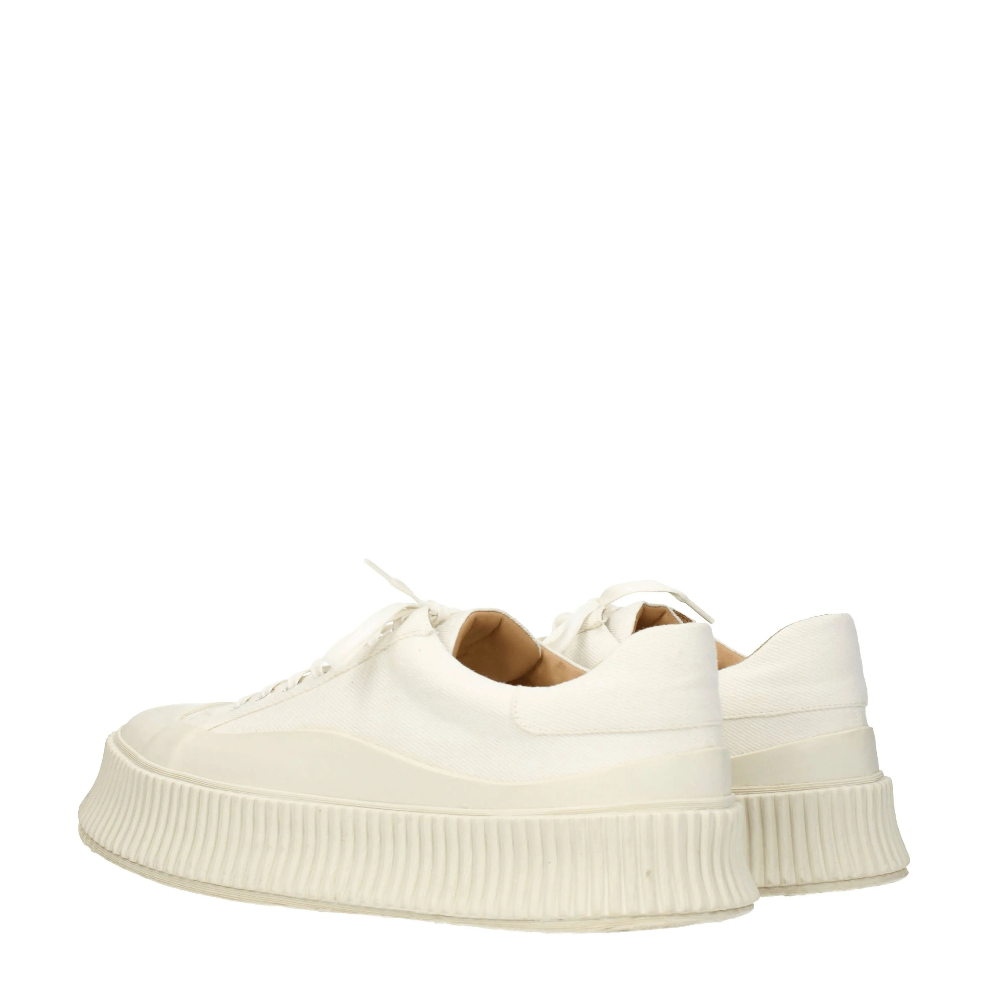 Jil Sander Sneakers Uomo Tessuto Beige/Avorio