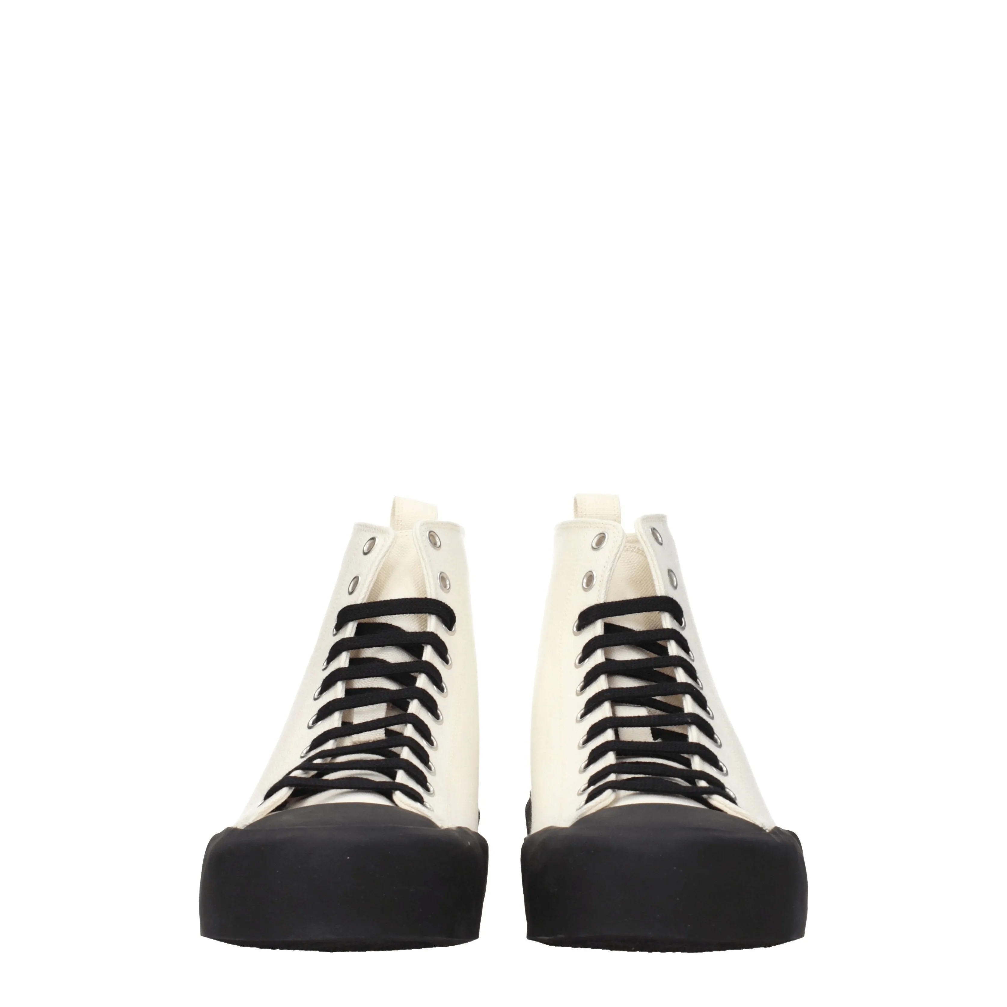 Jil Sander Sneakers Uomo Tessuto Beige/Nero