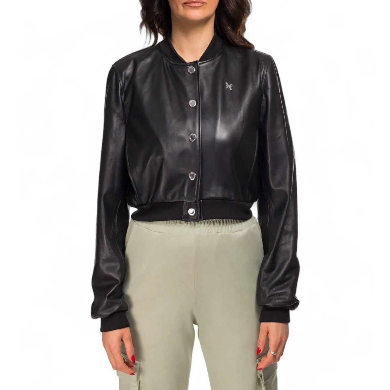 John Richmond bomber pelle corto