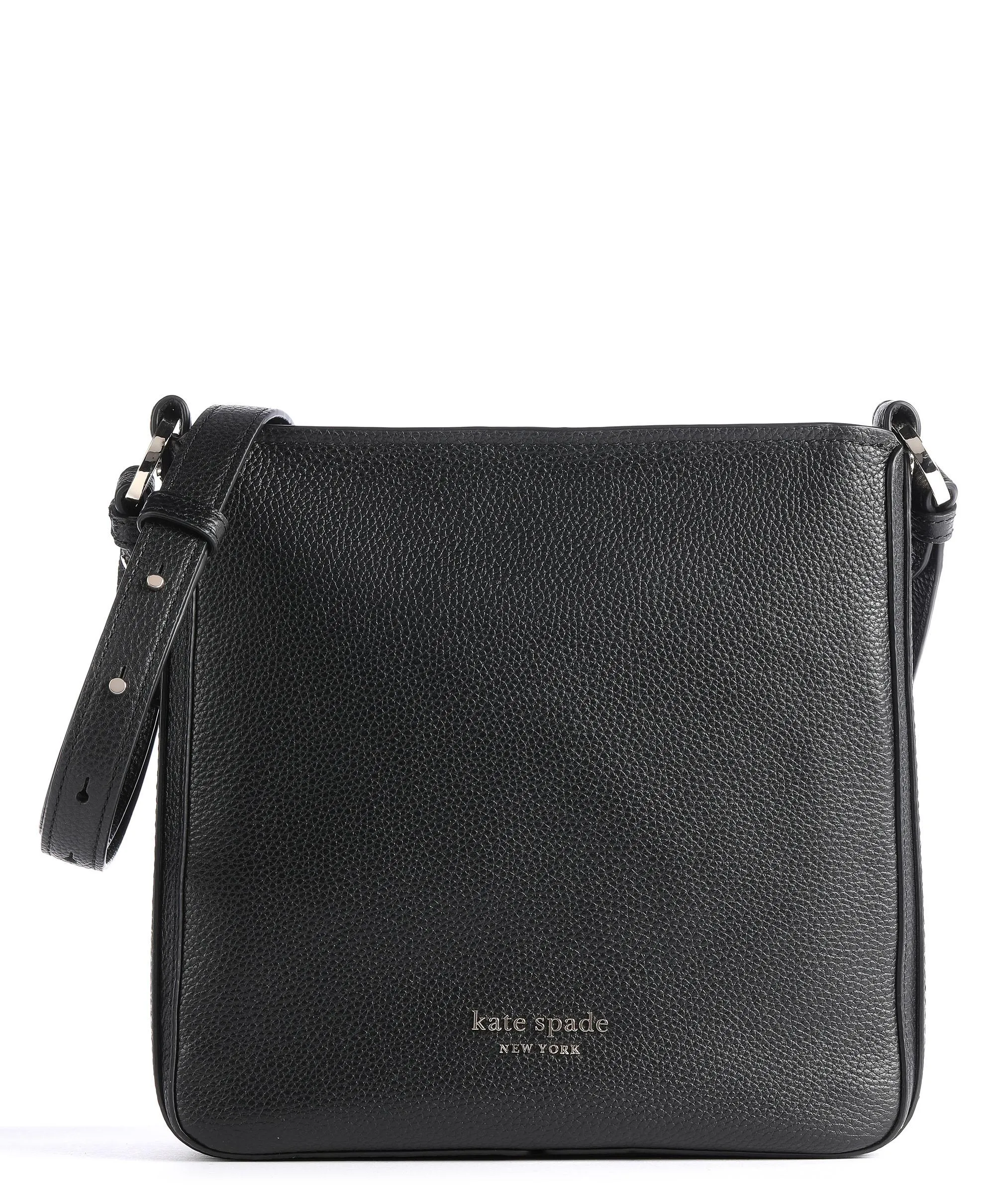  Kate Spade New York Hudson Borsa a tracolla pelle granulata nero  