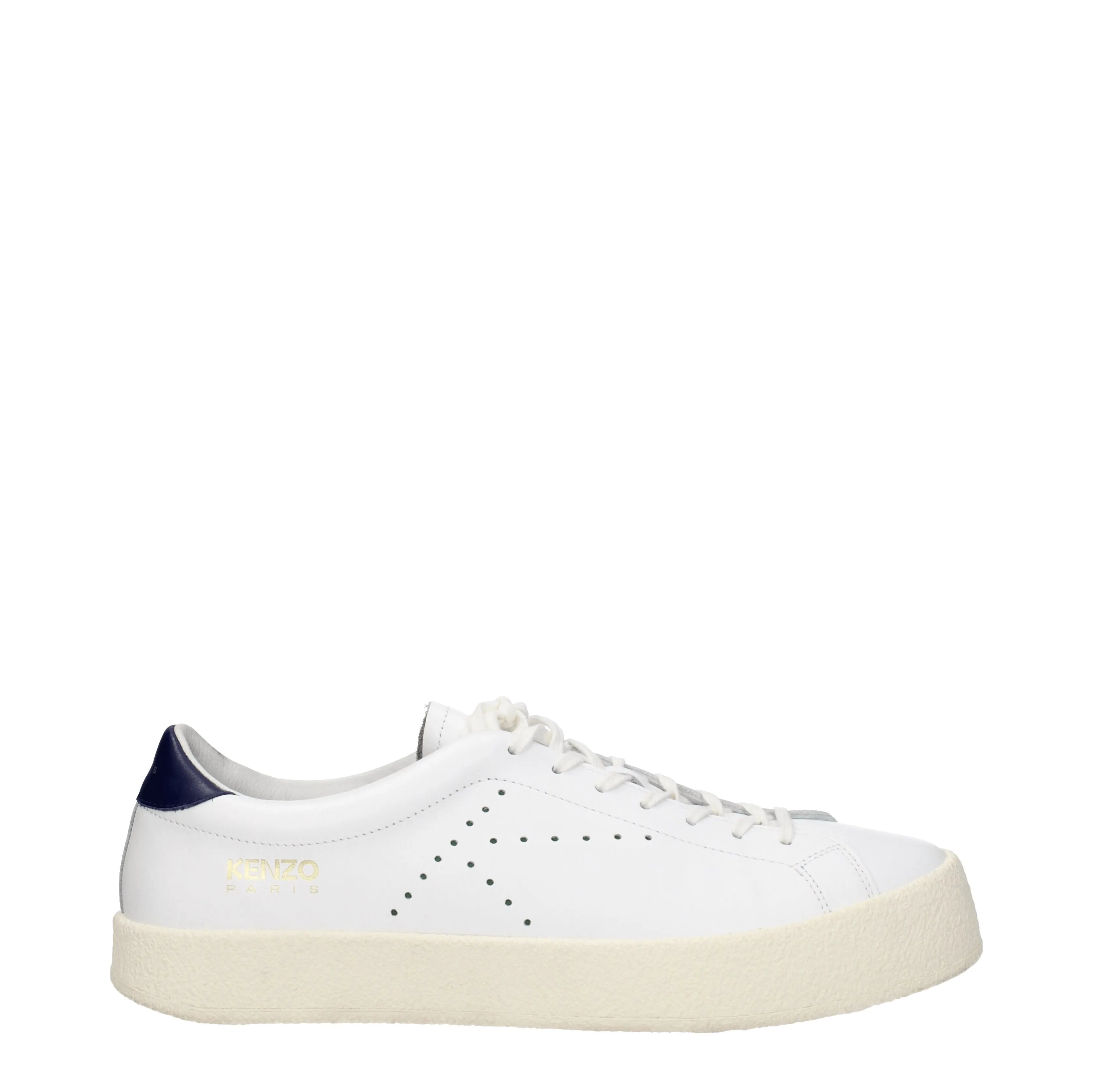 Kenzo Sneakers Uomo Pelle Bianco/Blu