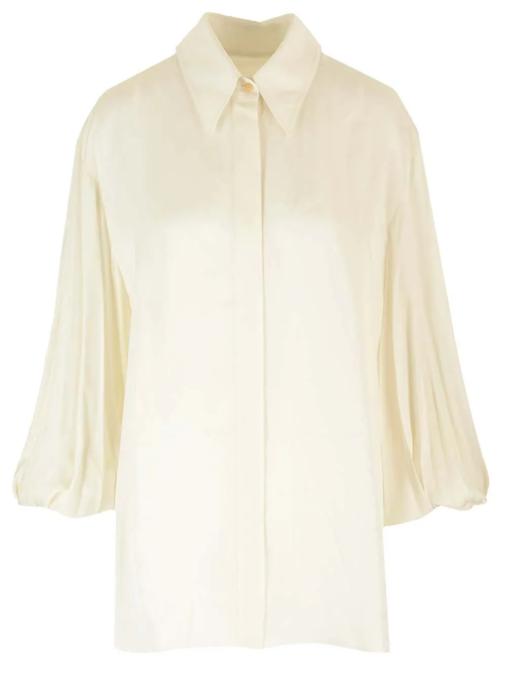   Khaite  Camicia lunga in satin  