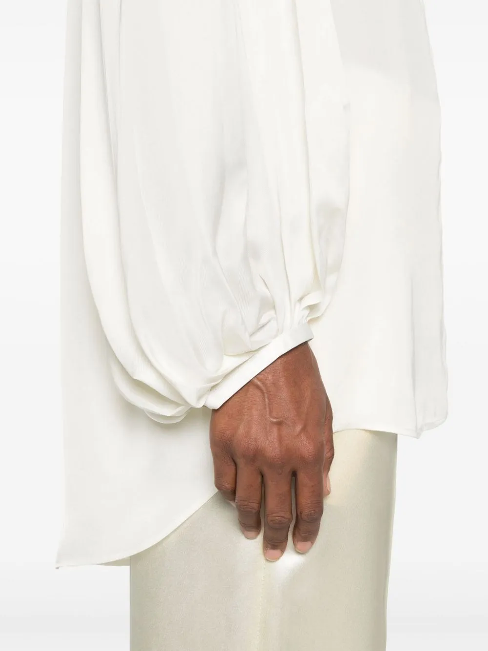   Khaite  Camicia lunga in satin  