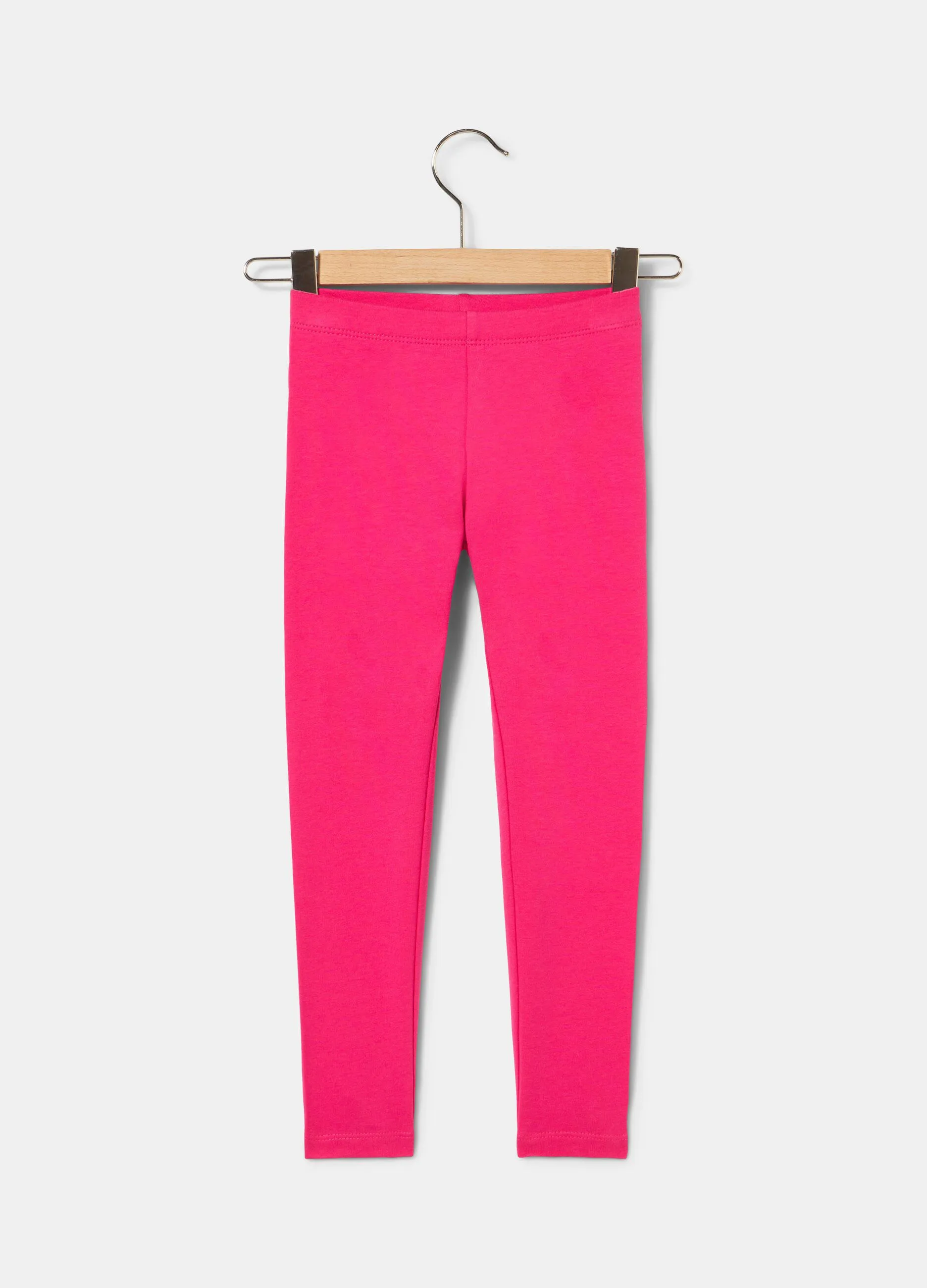 Leggings in cotone elasticizzato bambina