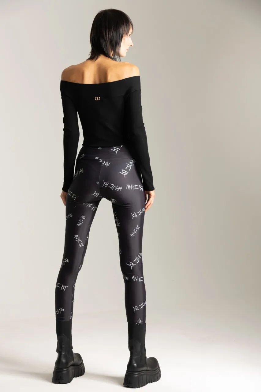 Leggings stampati BLACK LOGO
