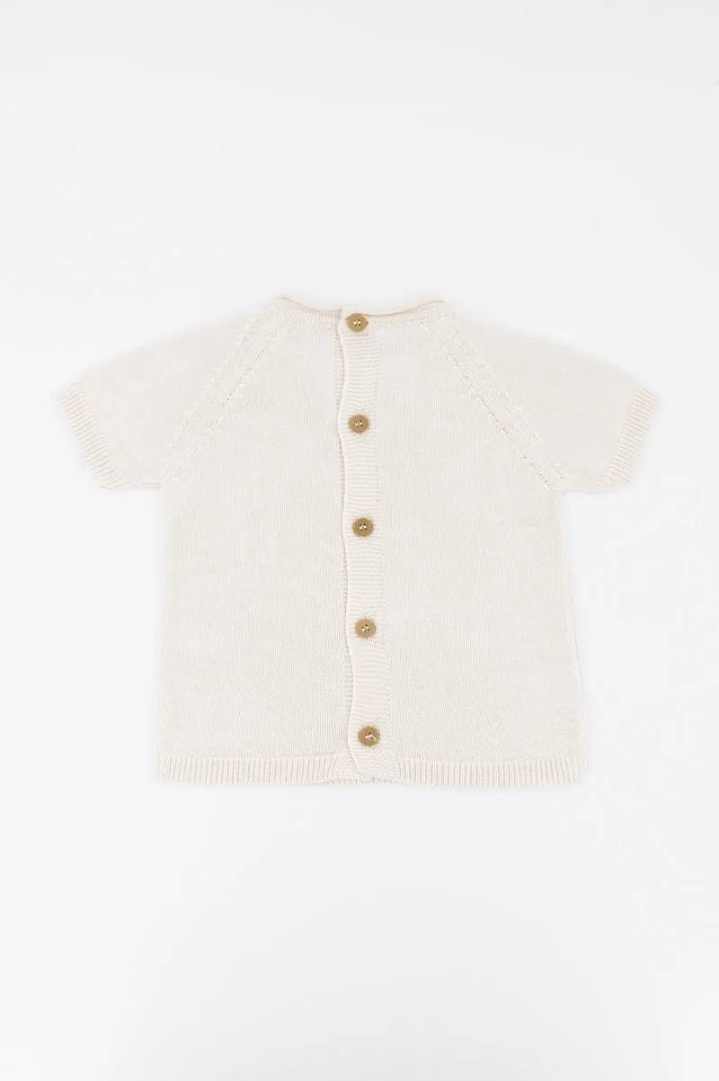 Maglia righe Knitted - BIANCO 01