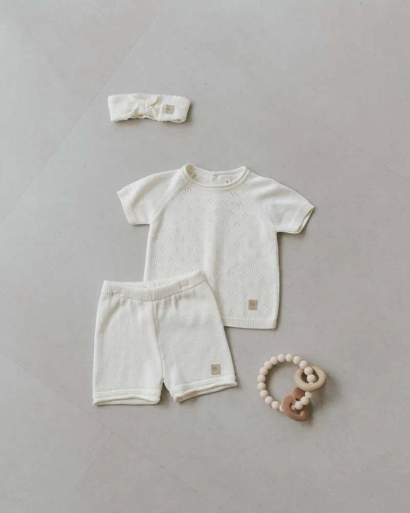 Maglia Taforata Knitted - BIANCO 01