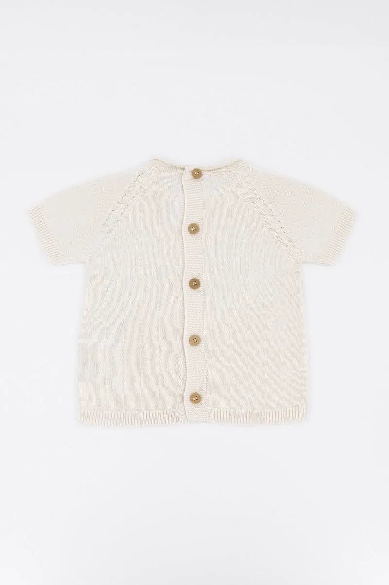 Maglia Taforata Knitted - BIANCO 01