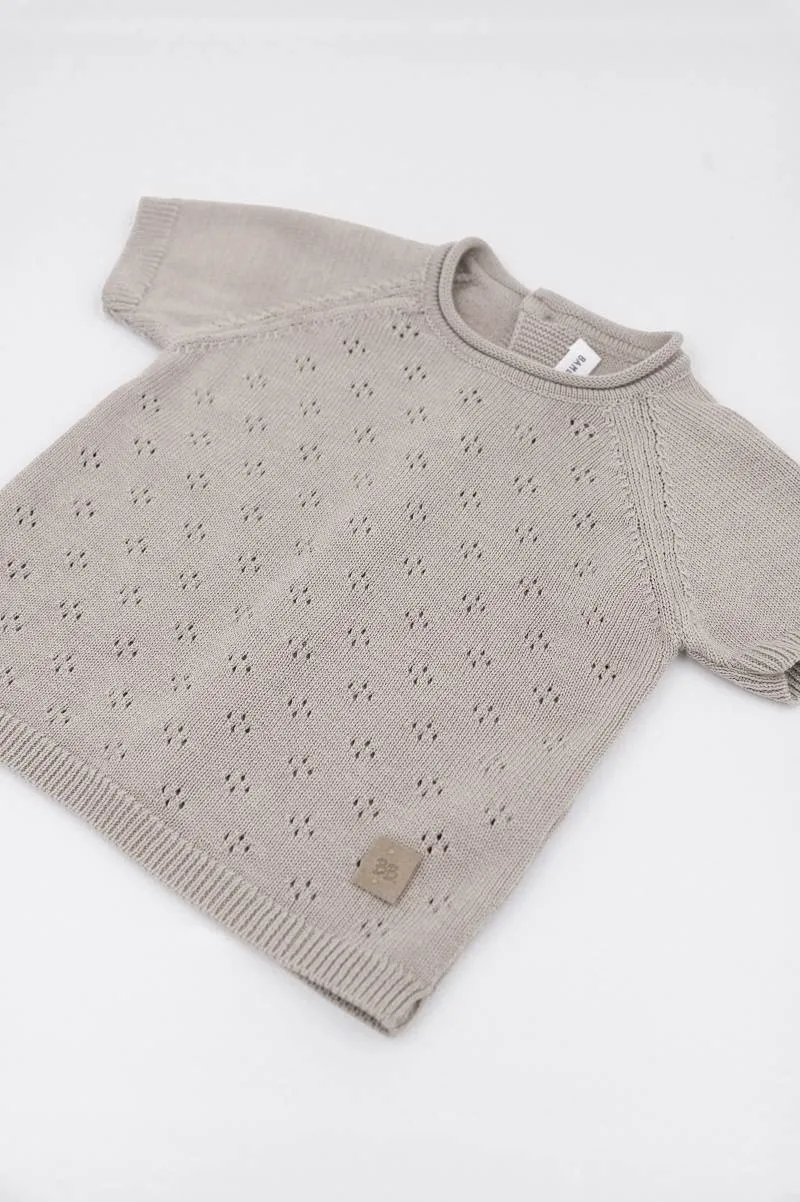 Maglia traforata Knitted - CAMMELLO 33