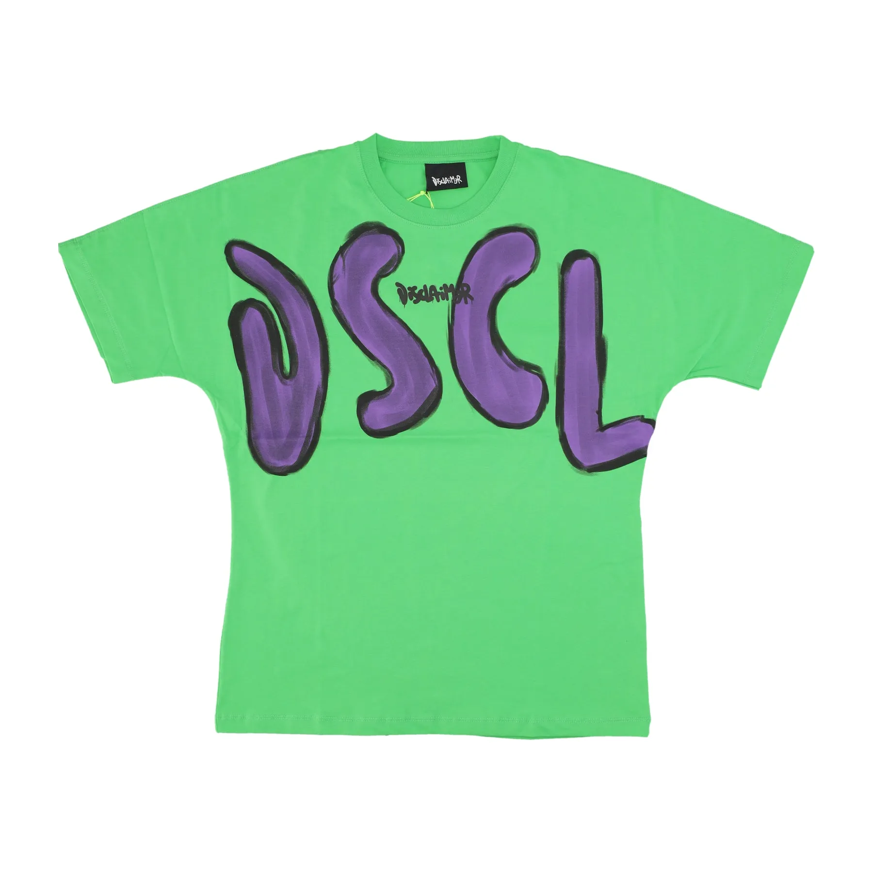 Maglietta Uomo Large Letter Logo Tee Lime