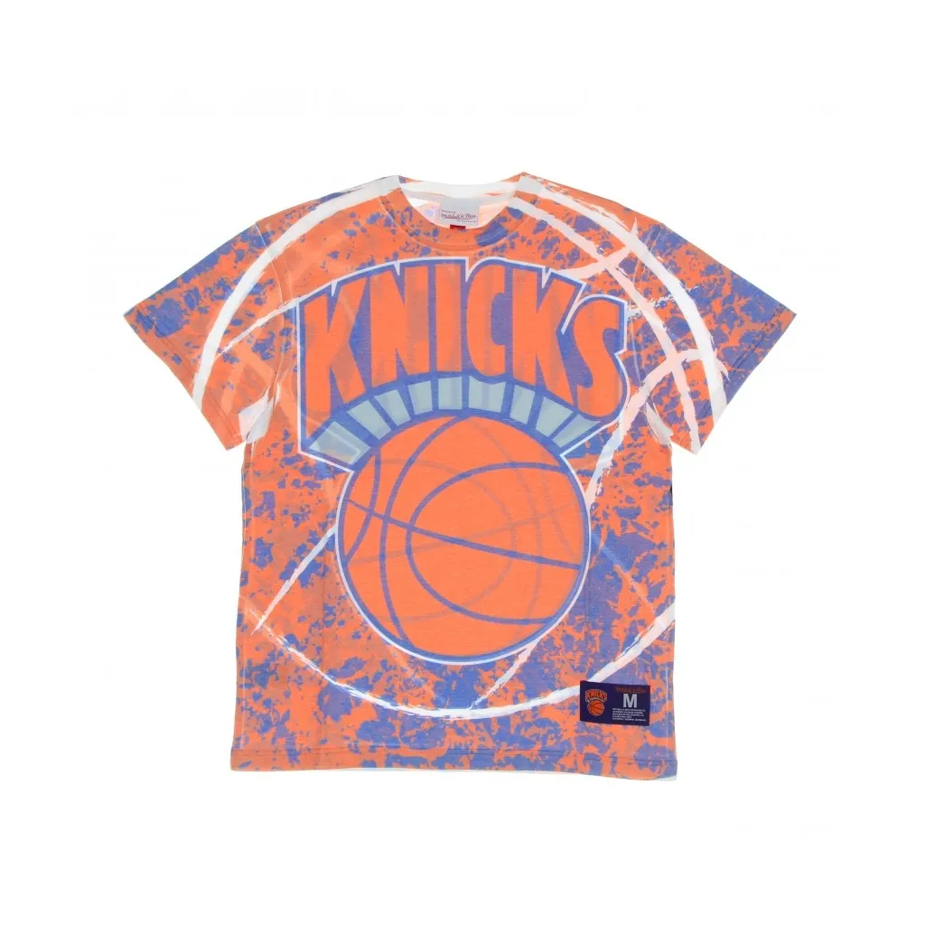 MAGLIETTA UOMO NBA JUMBOTRON TEE HARDWOOD CLASSICS NEYKNI ROYAL/ORIGINAL TEAM COLORS