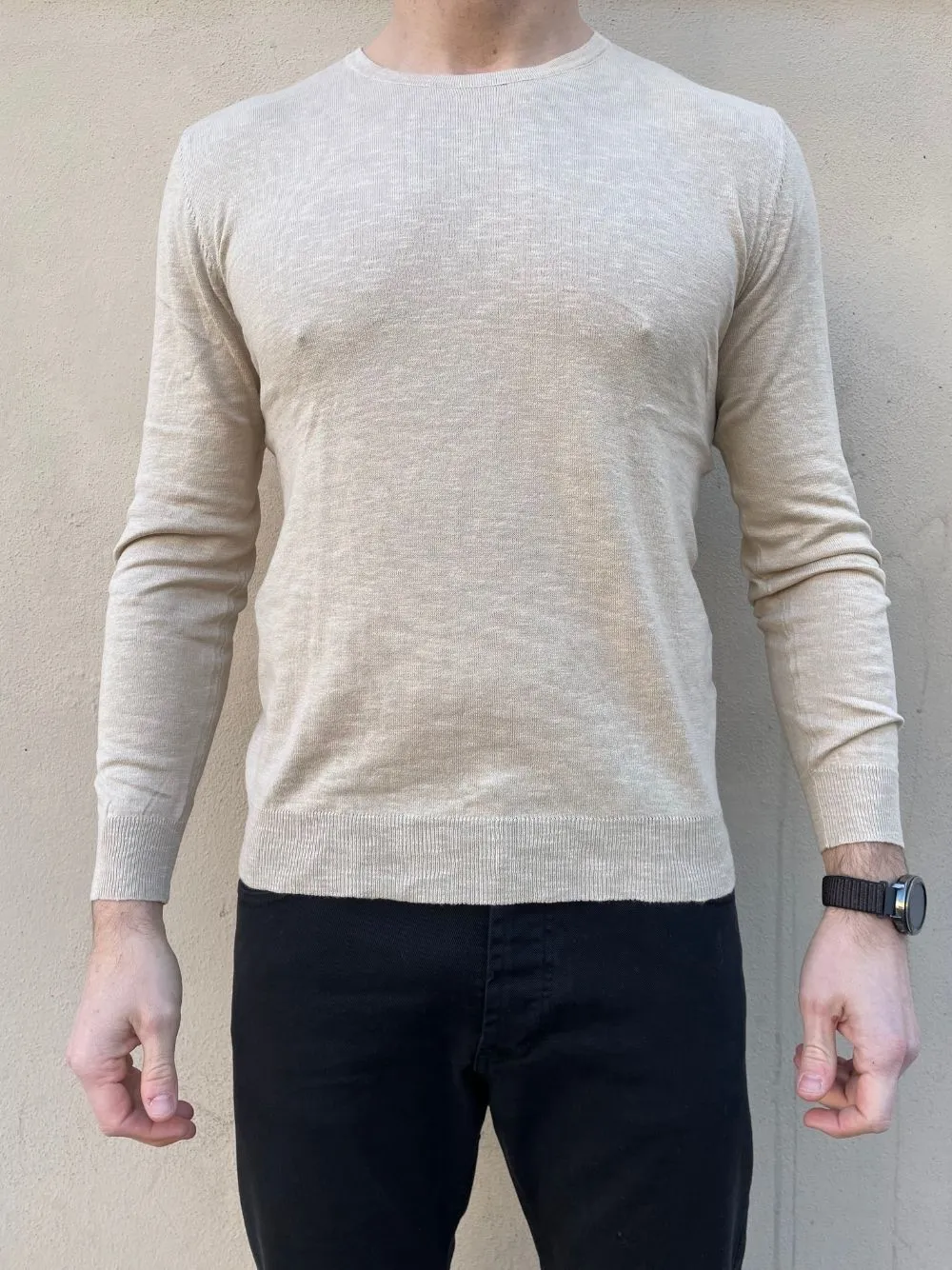 Maglioncino basic leggero girocollo