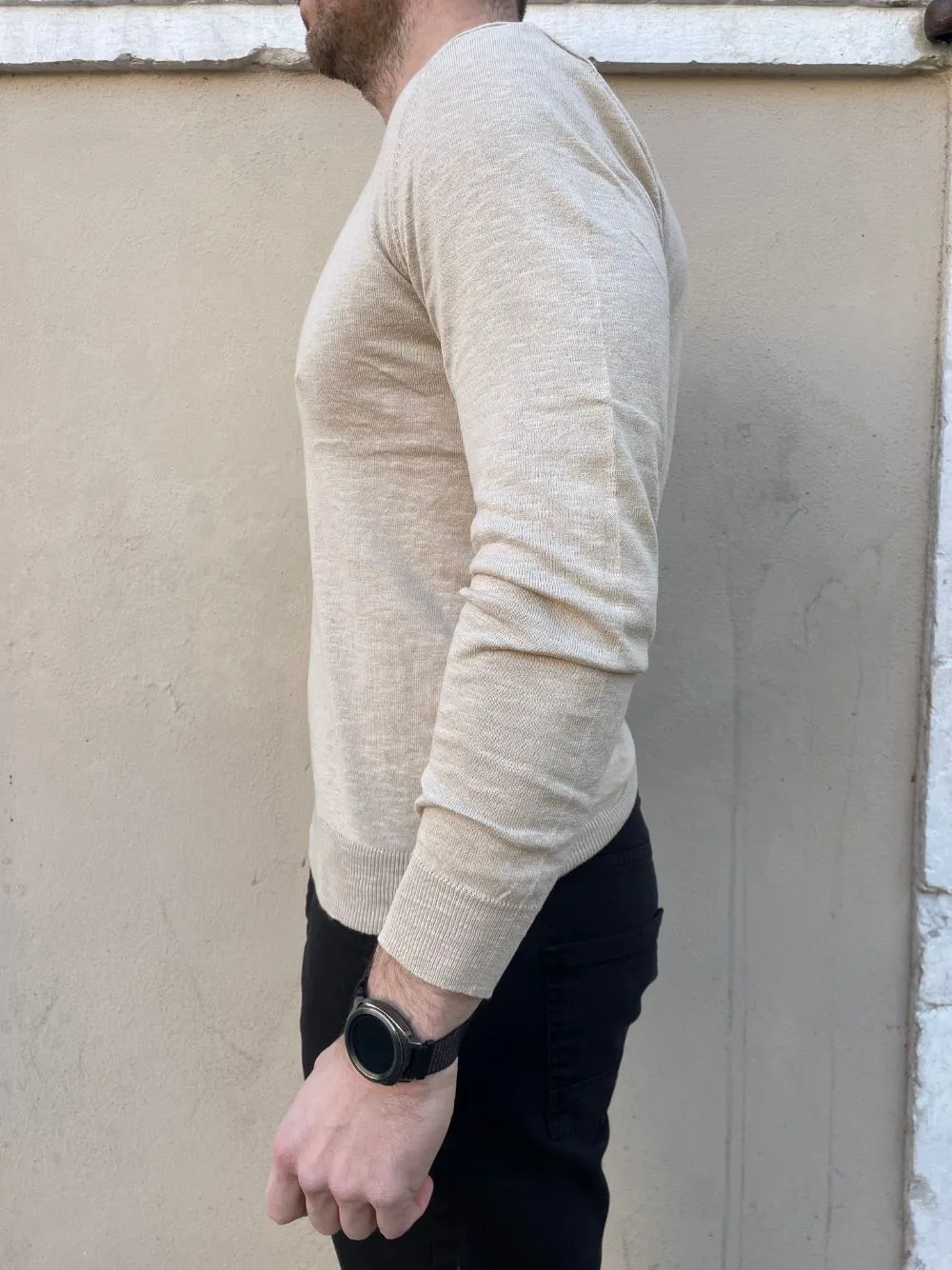 Maglioncino basic leggero girocollo