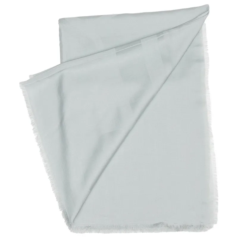 Max Mara Stola in misto cotone e seta verde acqua