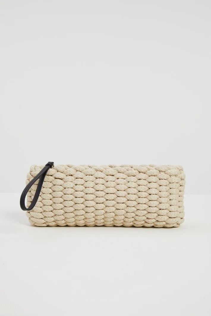 Maxi pochette in corda