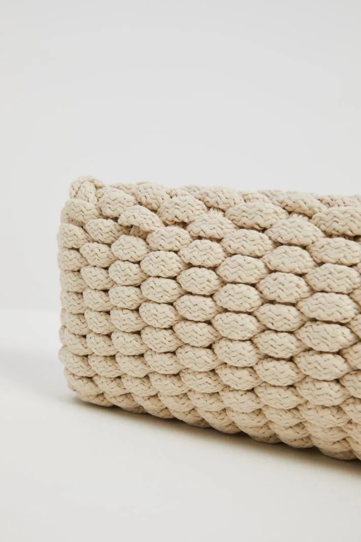 Maxi pochette in corda