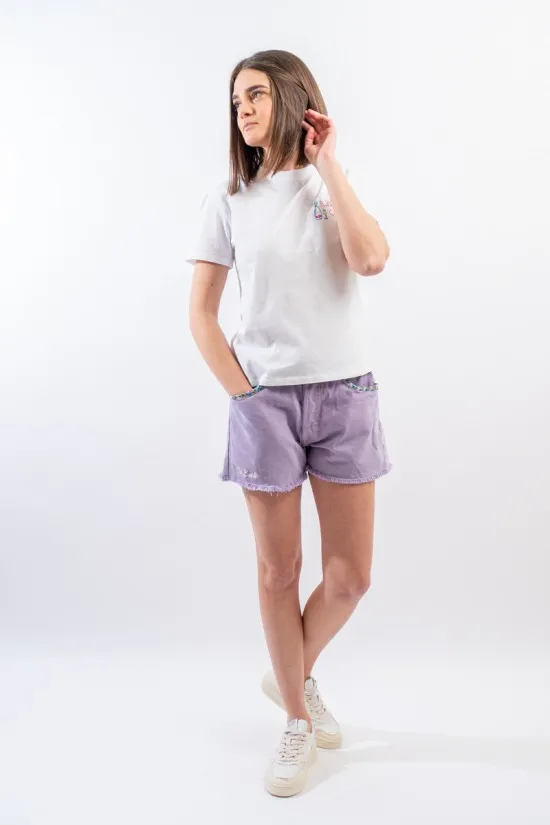 MC2 ST BARTH EMILIE COTTON CREW NECK T SHIRT EMI0001 09828F