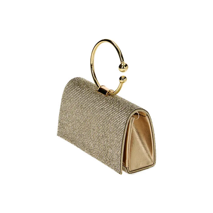 Minibag oro quadrata con pietre