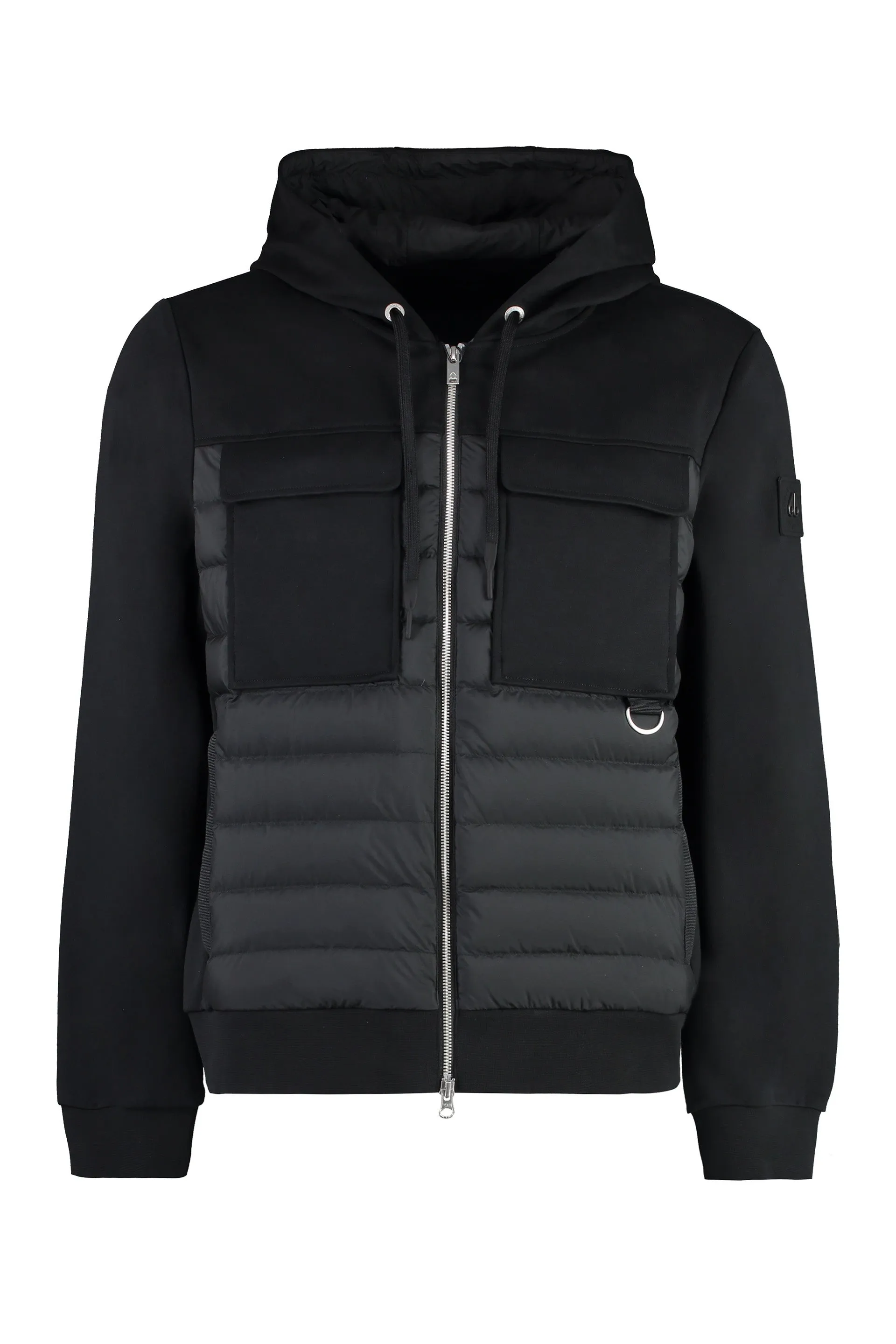 Moose Knuckles Felpa Air Down Explorer con pannello frontale imbottito