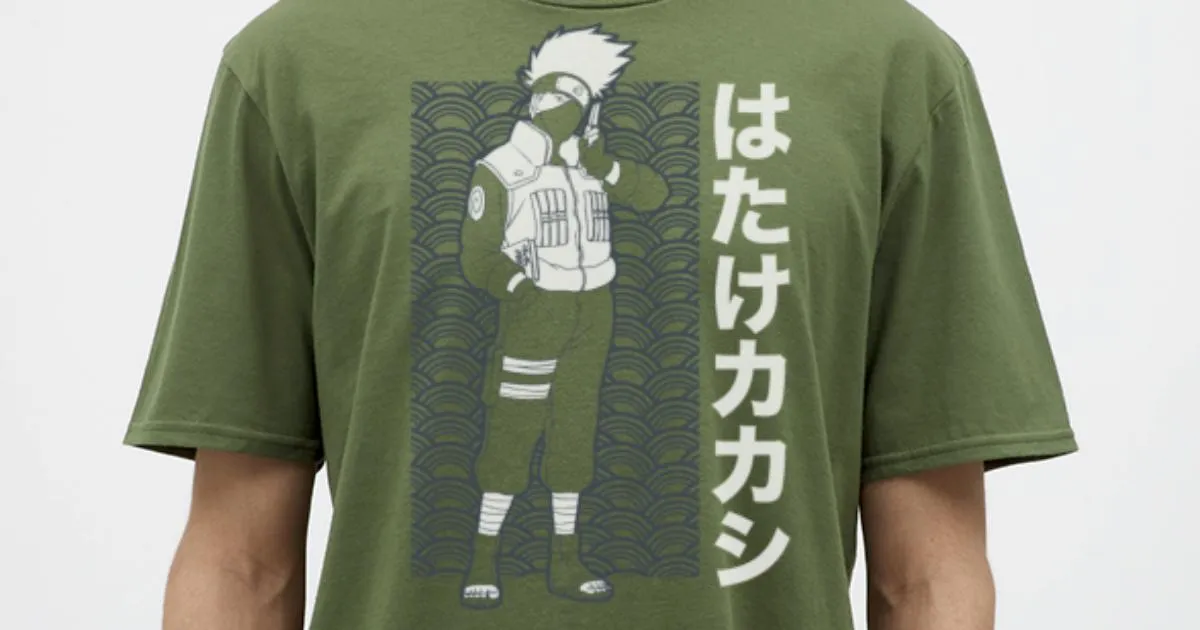 'Naruto Cool Design With Kakashi' Maglietta uomo 