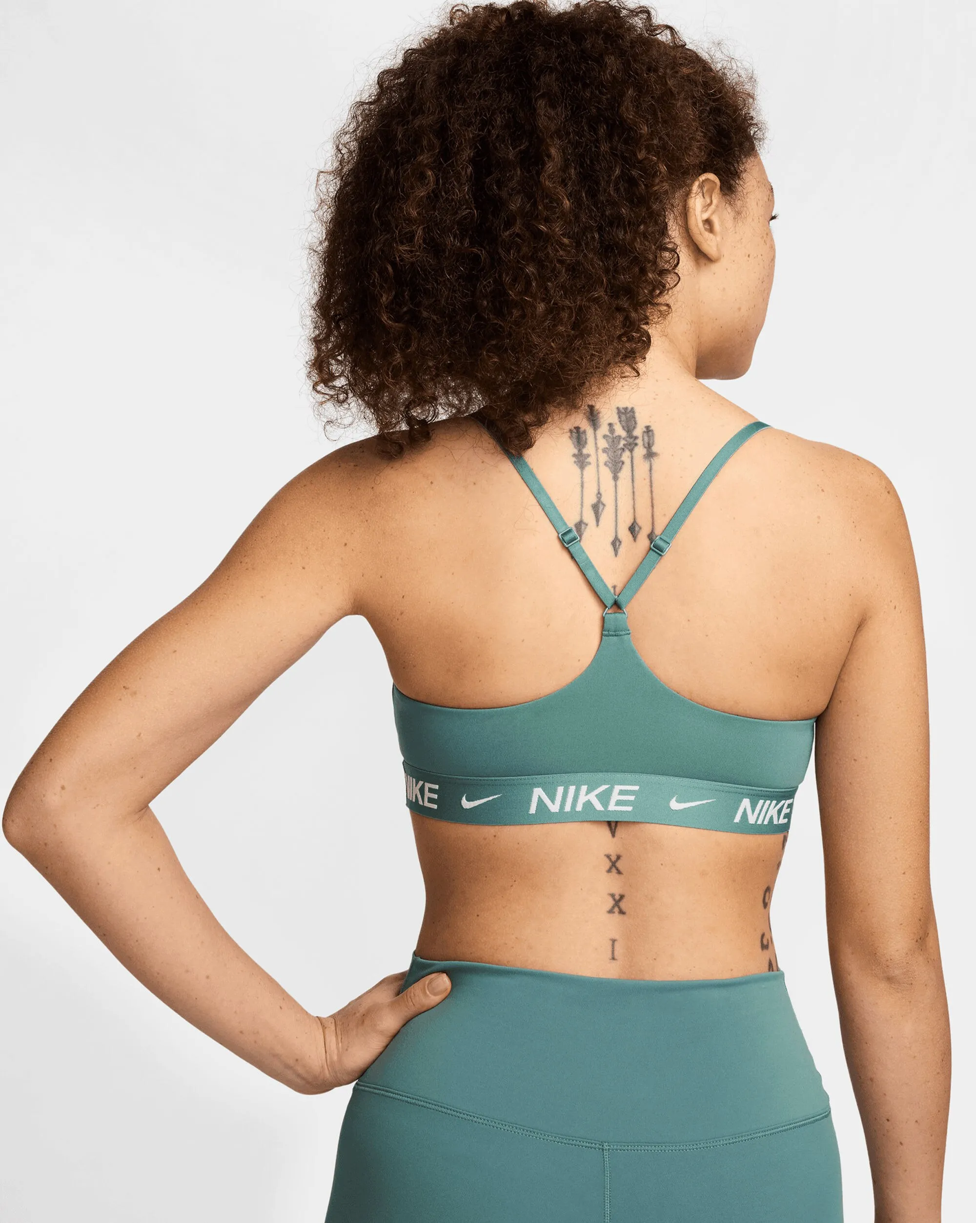 Nike Bra Imbottito Regolabile Indy Light Support Verde Donna