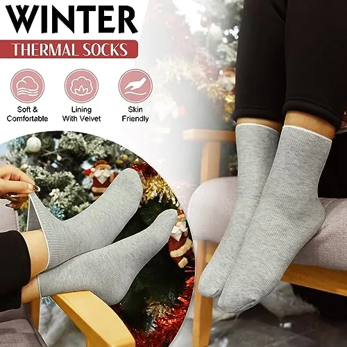 Niwicee Sciarpa Donna Invernale Cappelli Guanti Calze Set Guanti Touch Screen Invernali Winter Set Caldo Berretti Sciarpa Regalo