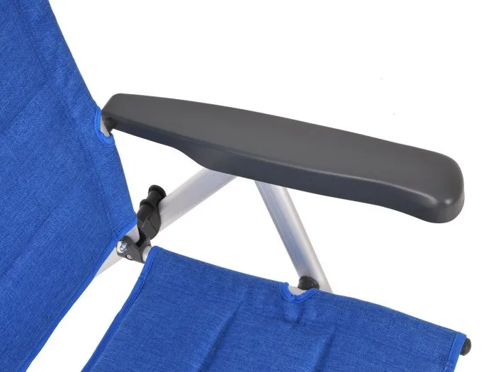 Obelink Ibiza Luxe sedia schienale reclinabile blu cobalto