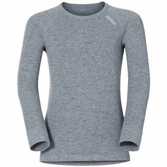 Odlo SUW TOP Crew neck ACTIVE Grigio - Intimo Maniche Lunghe Bambino