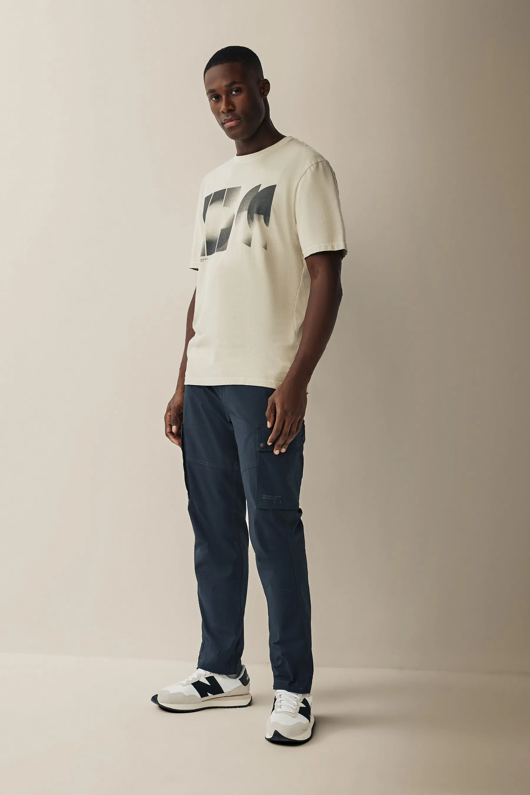 Pantaloni multitasche cargo elasticizzato leggero