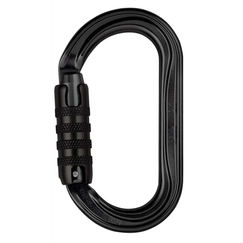 PETZL OK  Moschettone ovale leggero NERO