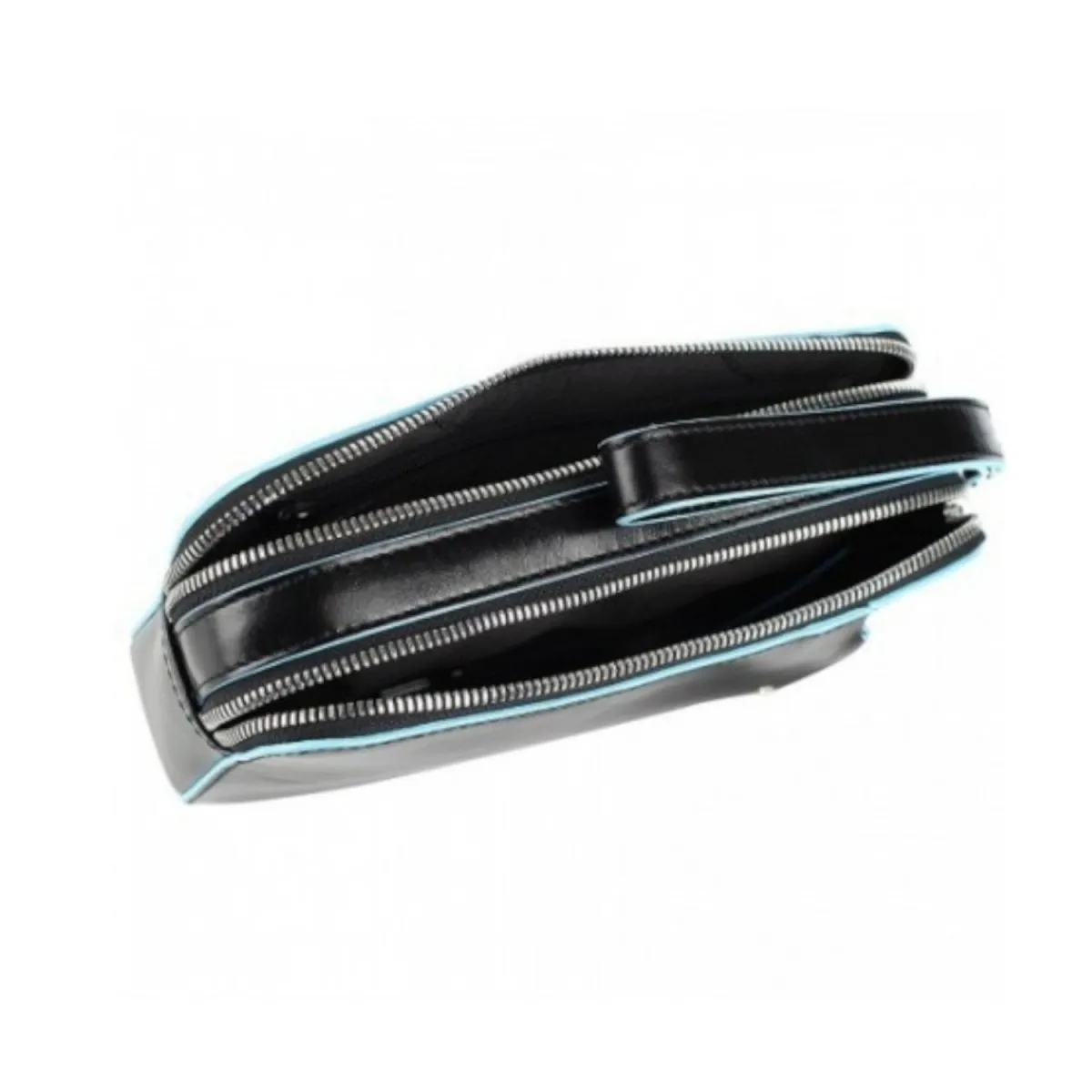 Piquadro Blue Square pochette a mano, 2 scomparti, pelle nero