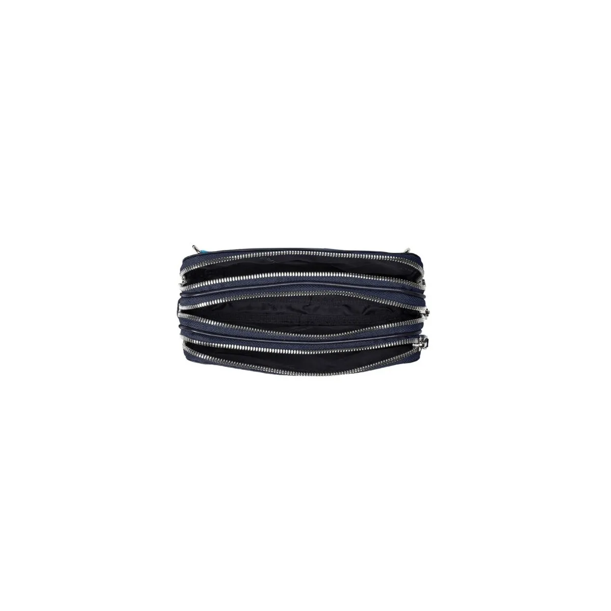 Piquadro Blue Square pochette a mano, 3 scomparti, pelle nero