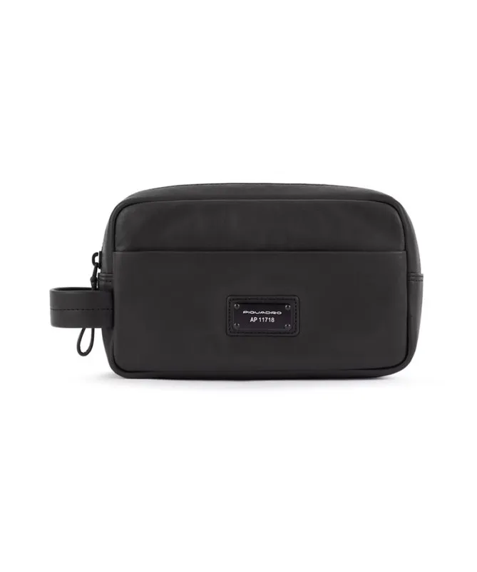 Piquadro Harper pochette a mano, pelle nero