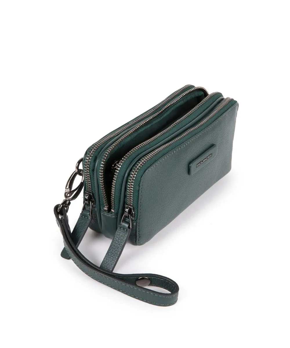 Piquadro Modus Special pochette a mano, 3 scomparti, pelle nero 