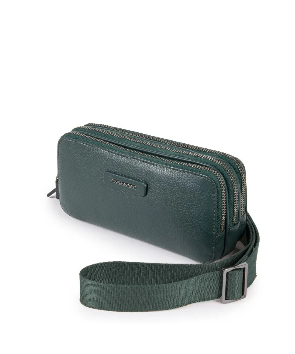 Piquadro Modus Special pochette a mano, 3 scomparti, pelle nero 
