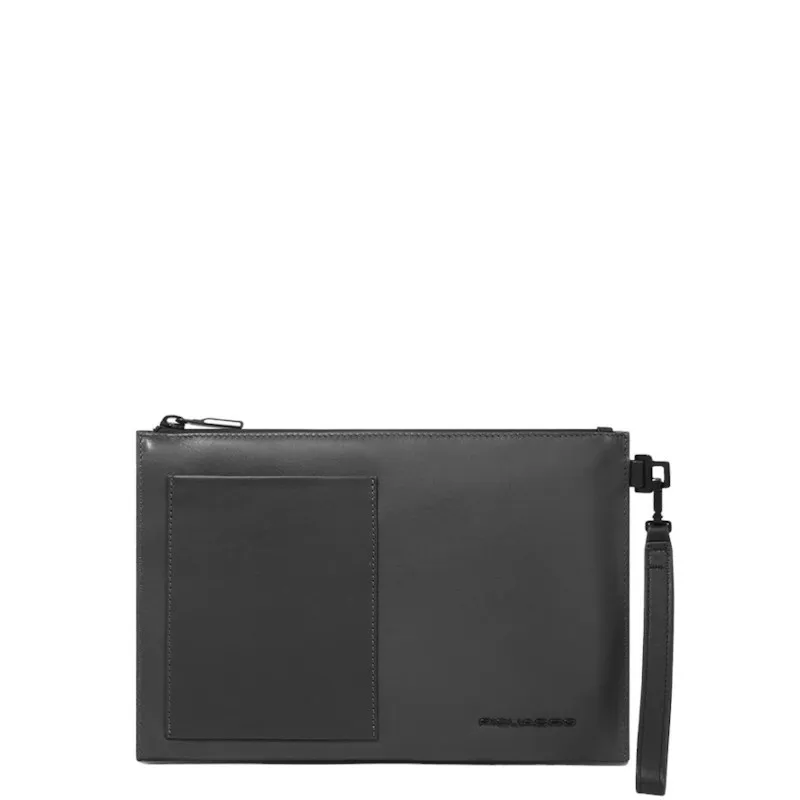 Piquadro Pochette in Pelle Porta iPad®Mini con Manico Removibile