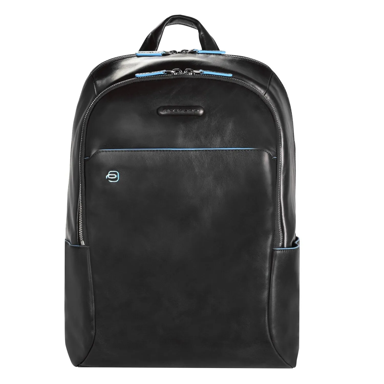 Piquadro Zaino blu quadrato in pelle 39 cm Scomparto per laptop