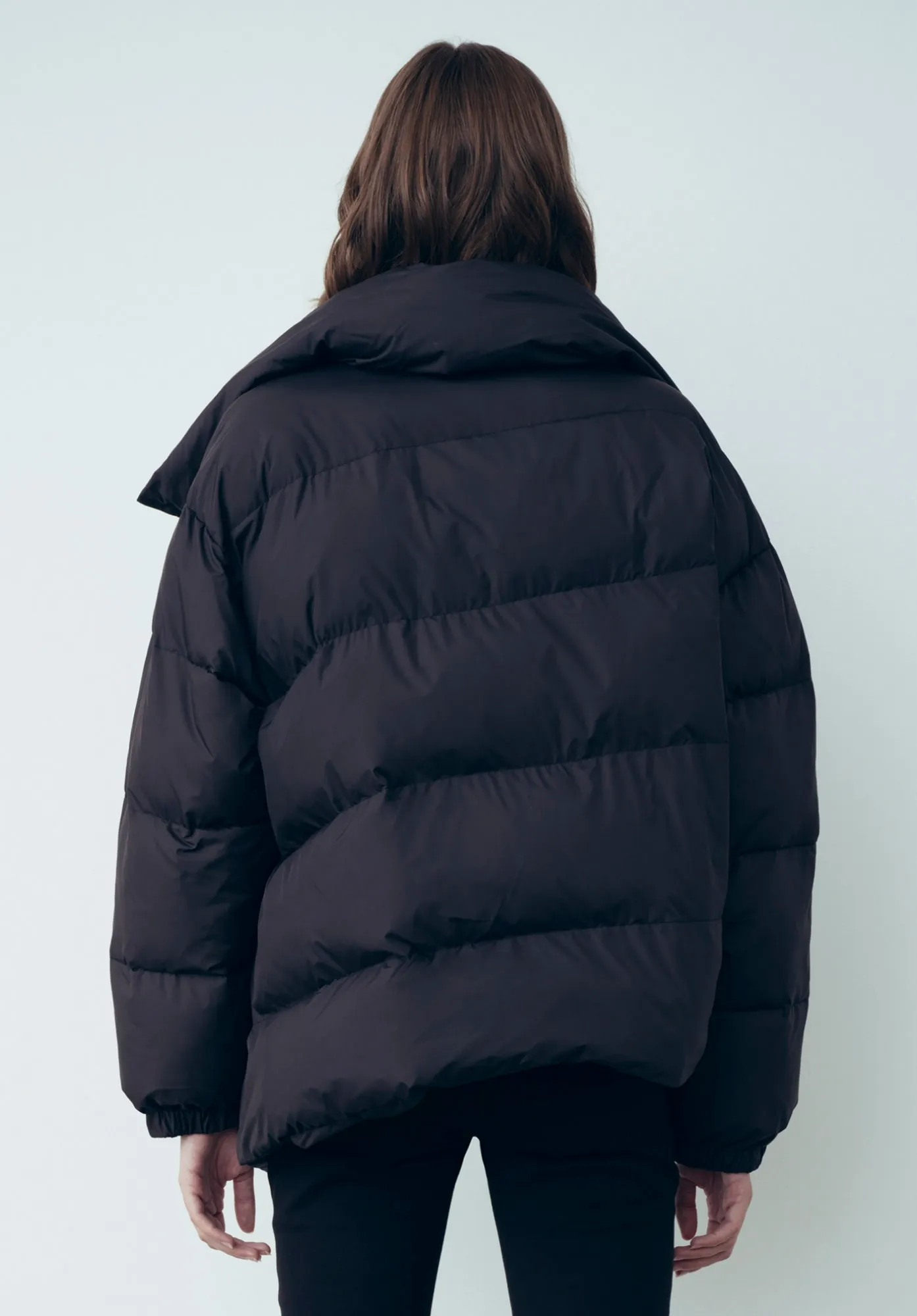 Piumino Oversize In Poliestere Nero - Gaëlle Paris
