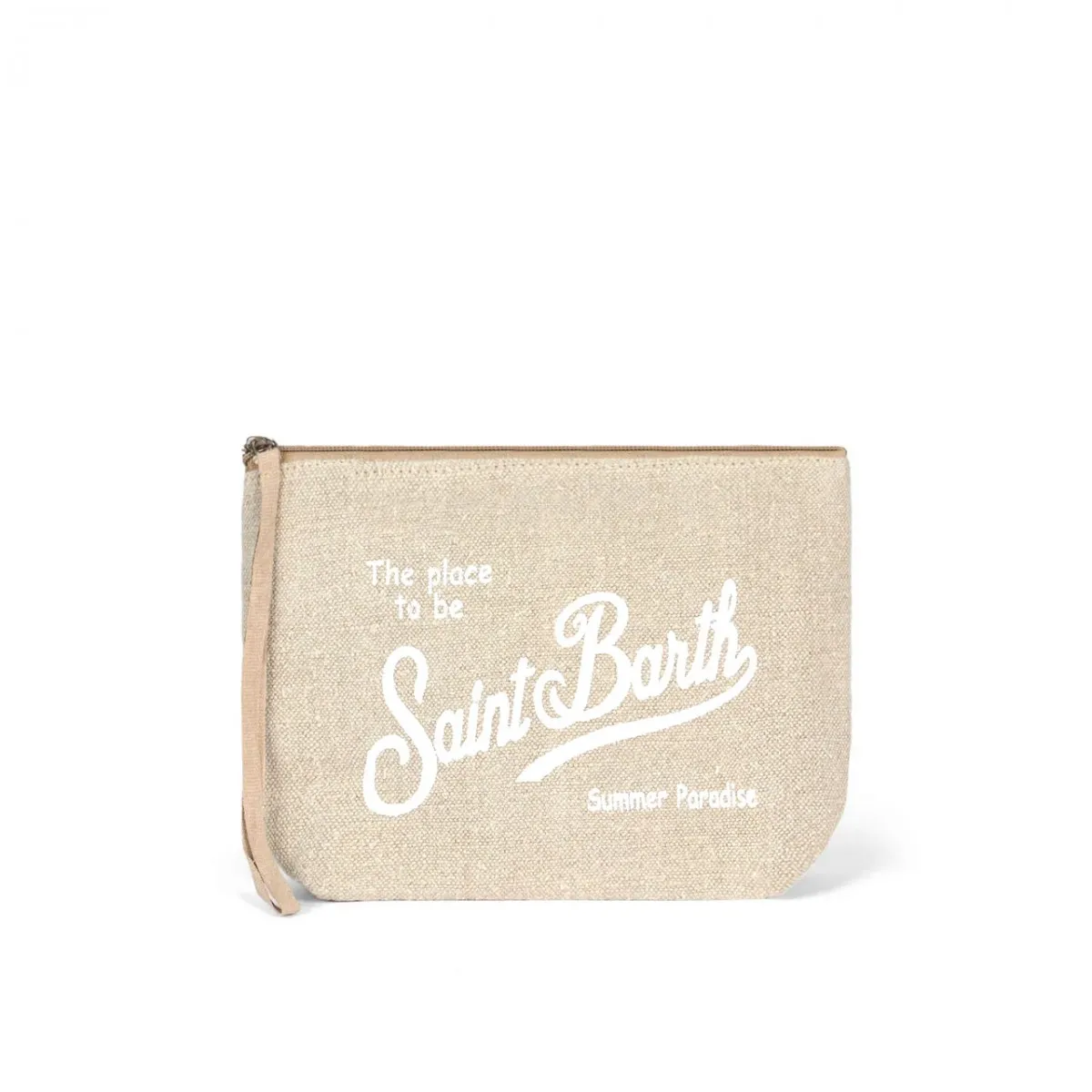 Pochette Aline In Lino Beige