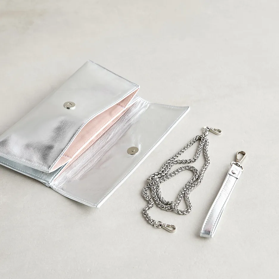 Pochette Laminata Argento