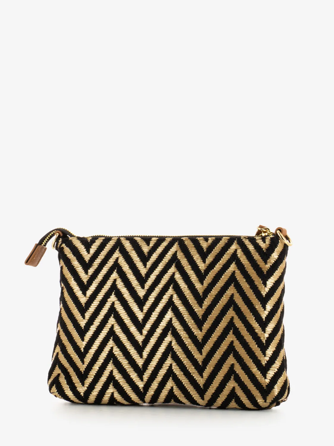 Pochette Liverpool con tracolla cuoio / nero