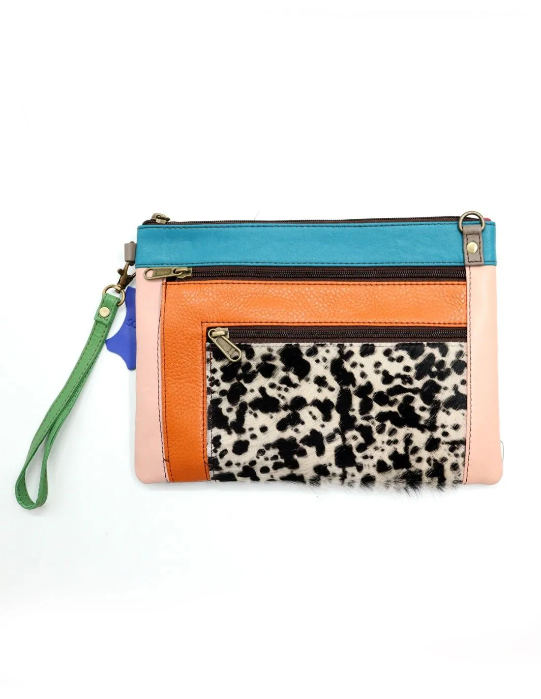 POCHETTE PIATTA IN PELLE RICICLATA 28 X 20 X 2 cm "TRULY"