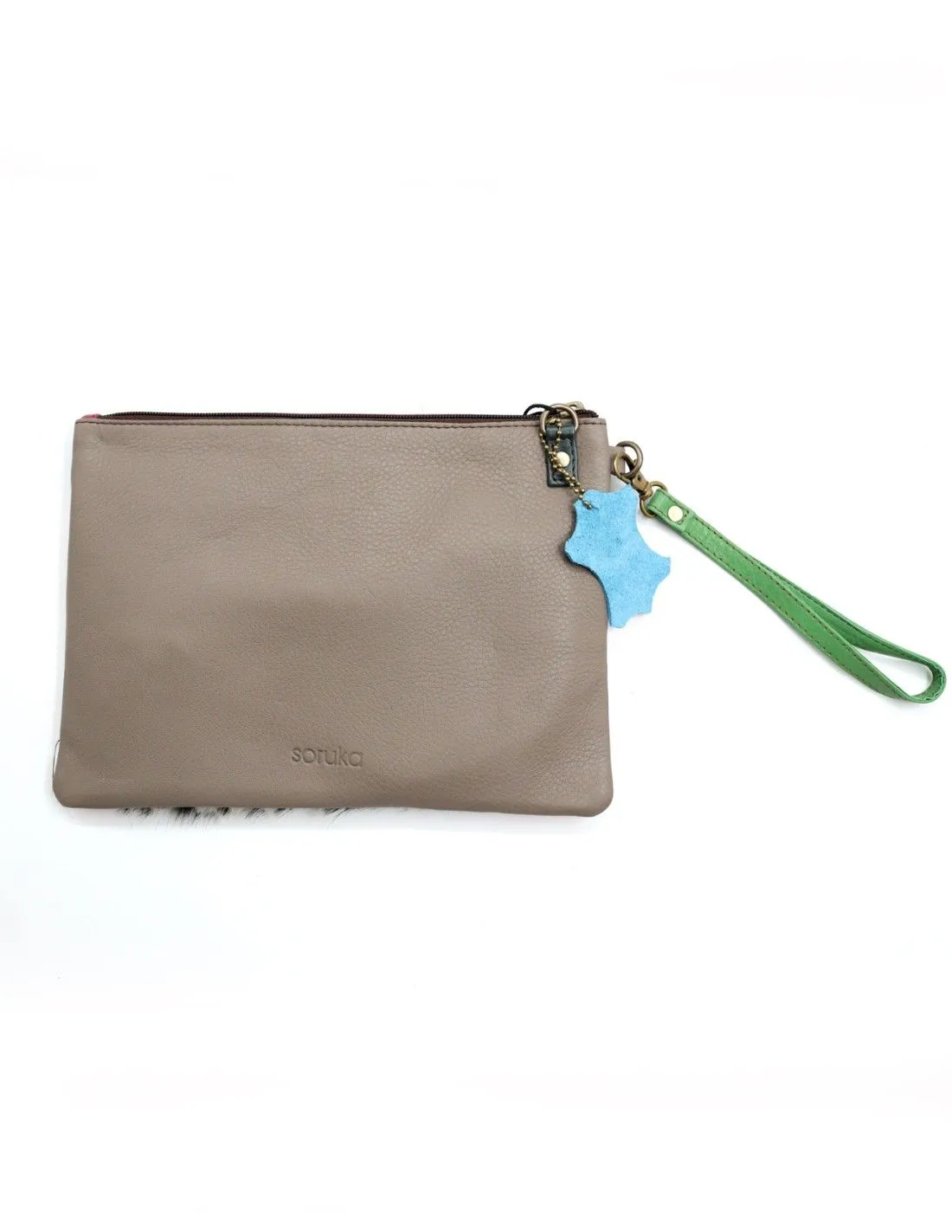 POCHETTE PIATTA IN PELLE RICICLATA 28 X 20 X 2 cm "TRULY"
