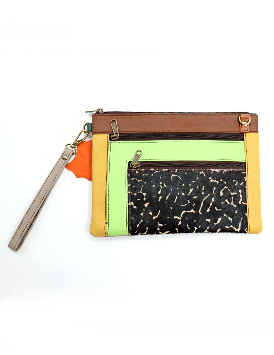 POCHETTE PIATTA IN PELLE RICICLATA 28 X 20 X 2 cm "TRULY"