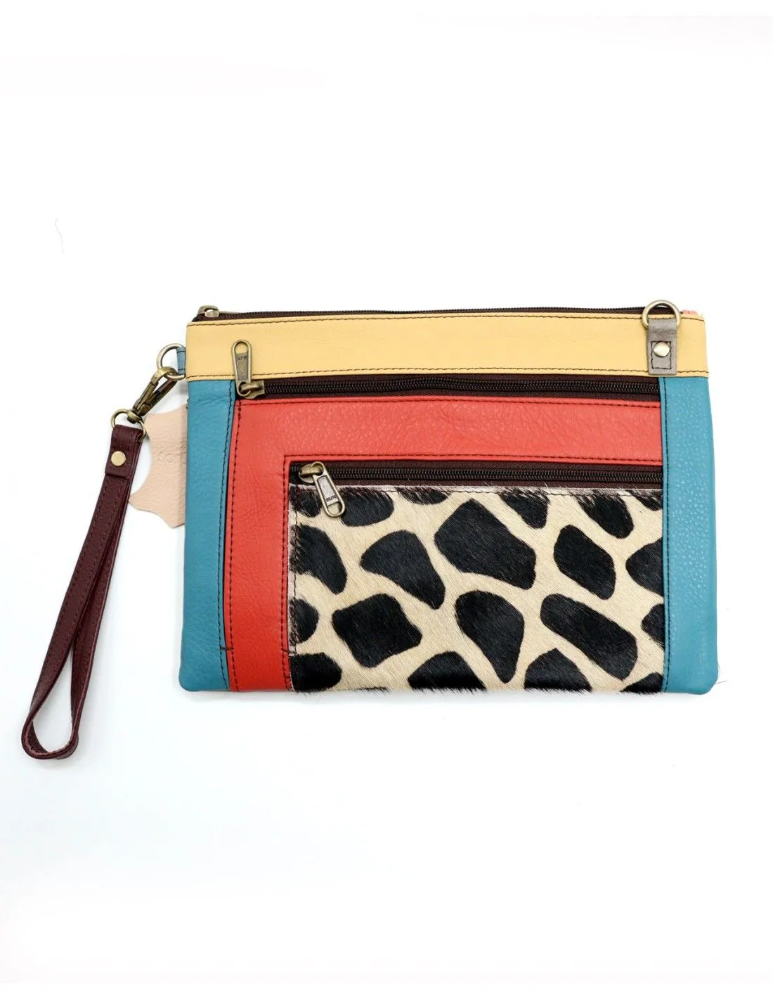 POCHETTE PIATTA IN PELLE RICICLATA 28 X 20 X 2 cm "TRULY"