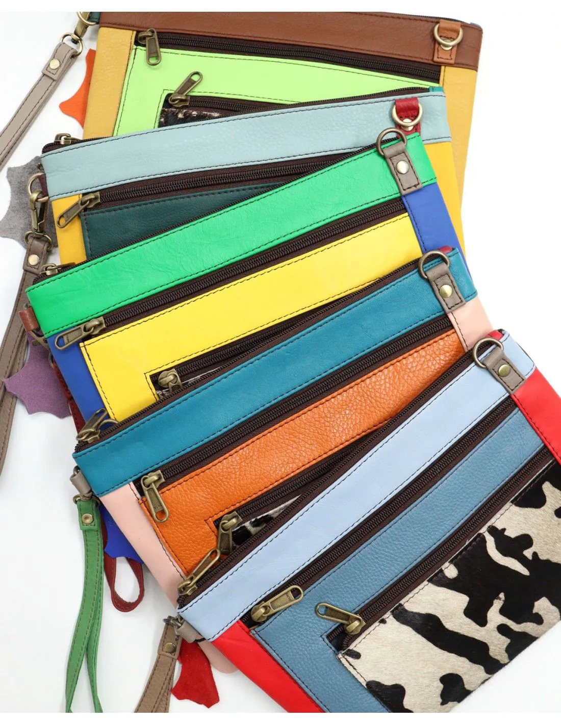 POCHETTE PIATTA IN PELLE RICICLATA 28 X 20 X 2 cm "TRULY"