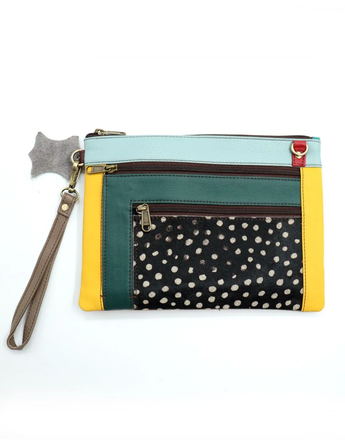 POCHETTE PIATTA IN PELLE RICICLATA 28 X 20 X 2 cm "TRULY"